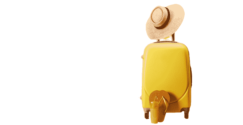 pearl-rose-insure-travel-bag-with-wheels-straw-hat-and-flip-flops